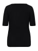 KAFFE curve T-Shirt kurzarm KCamia Tight fit in Black Deep