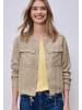 Street One Kurze Jacke im Washed-Look mit Tunnelzug in Safari Beige