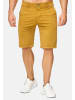 Max Men Chino Shorts Capri 3/4 Hose Stretch Bermuda Sommer in Gelb