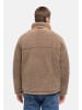 STONE HARBOUR Plüschjacke Sorees XX in Dark Taupe