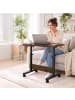 relaxdays Laptoptisch in Schwarz/ Braun - (B)60 x (H)67-90 x (T)40 cm