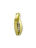 GoldDream Echtgold, 333er Gelbgold Damen Creolen Blatt Ohrring ca. 13mm