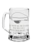 Mr. & Mrs. Panda Gravur Bierkrug Avocado Yoga mit Spruch in Transparent