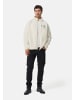 CASH-MERE.CH Retro-Fleece-Jacke aus recyceltem Polyester in Off White