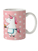 Mr. & Mrs. Panda Kindertasse Einhorn Muffin ohne Spruch in Rot Pastell