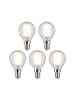 paulmann LED 5er Pack Tropfen E14 470lm 2700K matt E14 230V F