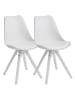 KADIMA DESIGN 2er Set Retro Esszimmerstuhl Skandinavisch, Polsterstuhl