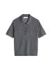 Marc O'Polo Strick-Poloshirt regular in Oxide Grey