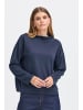 Fransa Sweatshirt FRIZABELLA Box fit in Night Sky Melange