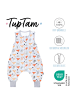 TupTam Babyschlafsack mit Beinen Unwattiert in grau/orange