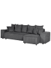 Beliani Ecksofa LUSPA in Grau/Schwarz - (W) 294 x (H) 71 x (L) 130 cm