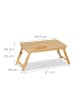 relaxdays Laptoptisch in Natur - (B)61 x (H)49 x (T)30 cm