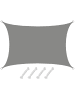 AMANKA Sonnensegel Coachella 300 x 400 cm in grau