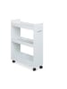 relaxdays Nischenwagen in Weiß - (B)21,5 x (H)78 x (T)63 cm