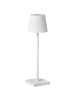 Beliani Tischleuchten BACEIRO in Weiß - (W) 10 x (H) 38 x (L) 10 cm