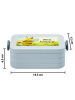 Mr. & Mrs. Panda Lunch Box Biene Happy Design mit Spruch in Blau Pastell