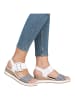 remonte Sandalen in Weiß/Blau