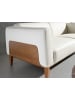 Angel Cerdá Sofa 6115 in Weiß / Walnuss