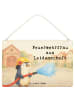 Mr. & Mrs. Panda Schild Feuerwehrfrau Leidenschaft Design mit Sp... in Weiß
