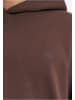 DEF DEF Kapuzenpullover in chocolate brown washed