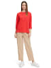 Betty Barclay Sweatshirt mit hohem Kragen in Poppy Red