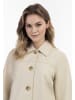 DreiMaster Vintage Lederjacke in Wollweiss