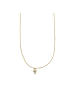 Luxenter Halskette mit funkelnden Zirkonia-Steinen, 18 Karat Gelbgold-Finish – Lanka