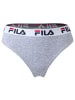 Fila Slip 4er Pack in Schwarz/Grau