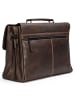 Farmhood Nashville Aktentasche XXL 3 Fächer Leder 39 cm in dark brown