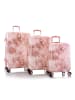 Heys Black Camo 4 Rollen Kofferset 3-teilig mit Dehnfalte rose