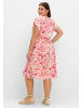 sheego Sommerkleid in champagner-bedruckt