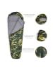 Where Tomorrow Camping Schlafsack Mumienschlafsack Tasche 230x80x55cm Camouflage Grün