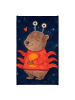 Mr. & Mrs. Panda Gästehandtuch Krebs Astrologie Design ohne Spruch in Weiß