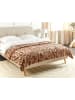 Beliani Kuscheldecke BAKIRA in Braun - (W) 200 x (H) 1.5 x (L) 220 cm