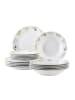 Mäser Teller-Set, Porzellan Zosma in Weiß