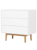 home24 home24 Waschtisch (1er Set) - Weiß - MDF & Massivholz Eiche - 80.0 x 80.0 x 48.0 cm in Weiß