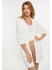 Usha Damen Cardigan in Wollweiss