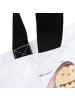 Mr. & Mrs. Panda Stofftasche Eulen Liebe mit Spruch in Weiß