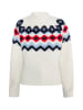 DreiMaster Maritim Damen Strickpullover in Wollweiss Mehrfarbig