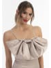 faina Damen Slipdress Mini in Beige