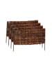 relaxdays 2 x Beeteinfassung in Braun - (B)60 x (H)30 cm