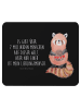 Mr. & Mrs. Panda Mouse Pad Roter Panda mit Spruch in Schwarz