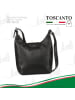 Toscanto Leder Umhängetasche Toscanto Tasche schwarz ca. 32cm