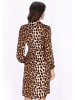 faina Women Dress in brown leo