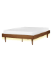 Beliani 4-tlg Doppelbett TOUCY in Braun