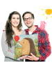 Mr. & Mrs. Panda Sofakissen Igel Luftballon Design ohne Spruch in Weiß