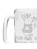 Mr. & Mrs. Panda Gravur Bierkrug Fische Astrologie mit Spruch in Transparent