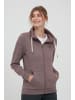 Oxmo Sweatjacke OXVicky Sweat Zip-Jacke in Braun