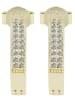 Adeliás Damen Ohrringe – Ohrstecker aus 925 Silber mit Zirkonia in gold