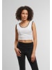Urban Classics Urban Classics Cropped T-Shirts in white/black+white/black